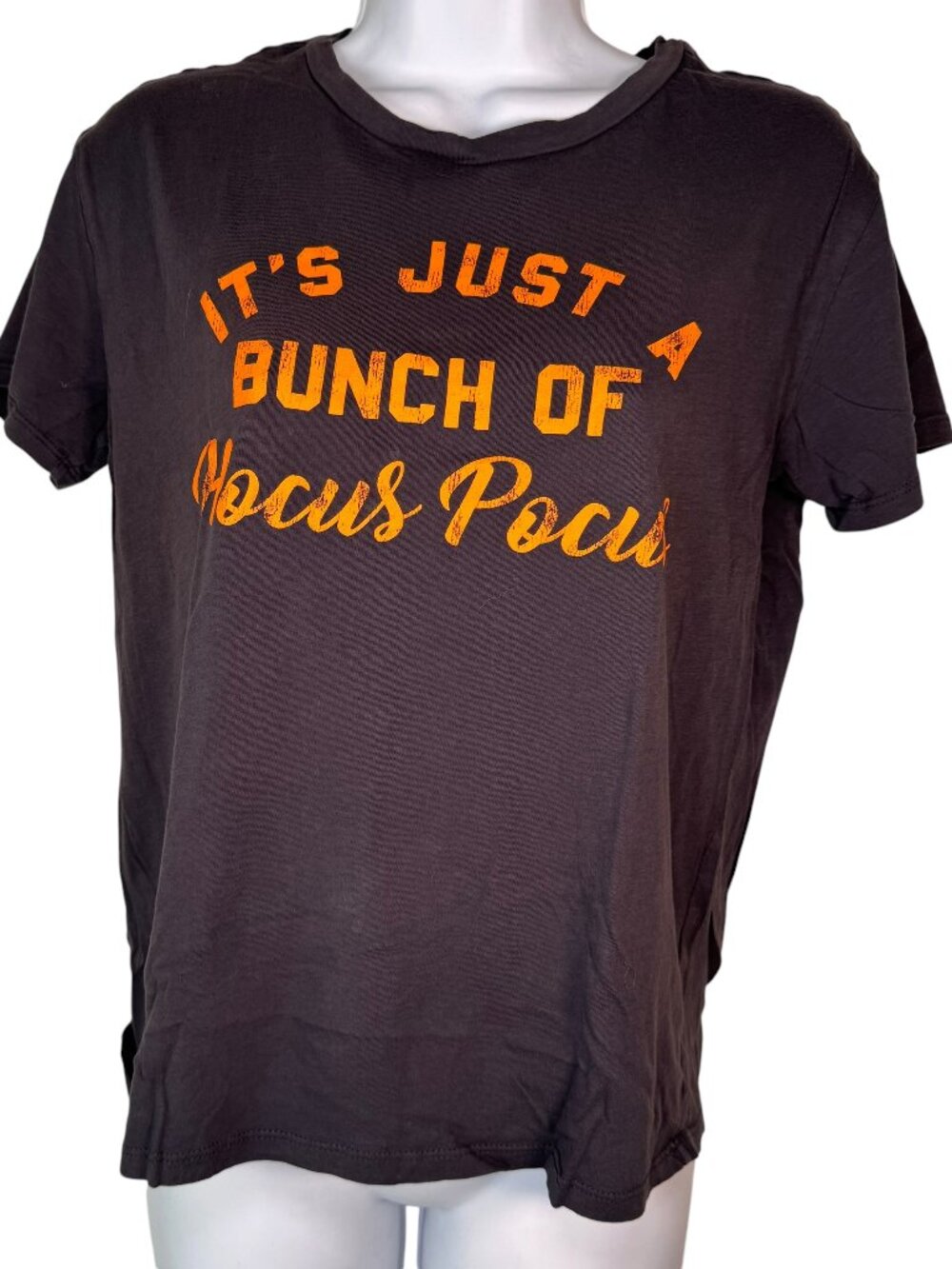 Fifth Sun It's Just A Bunch Of Hocus Pocus T-Shirt Top Tee Halloween Witchy M